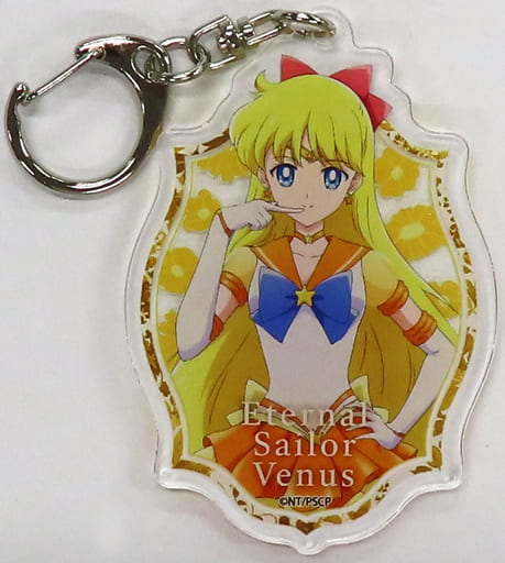 Eternal Sailor Venus Acrylic Keychain - Sailor Moon Movie Cosmos×HANA·BIYORI Acrylic Keyholder Approx. 73 x 50 mm (Pre-owned) - A3