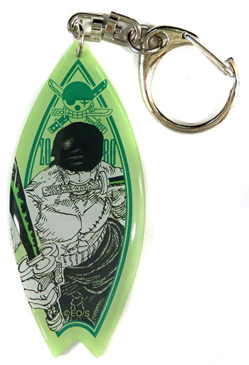Roronoa Zoro Acrylic Surfboard Keychain - One Piece Summer Jump Collection 2023 (Shueisha, Approx. 30 mm)