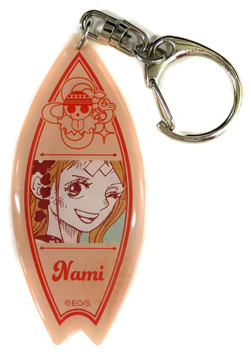 Nami Surfboard-Style Acrylic Keychain - One Piece Summer Jump Collection 2023 (Approx. 30 mm, Shueisha)