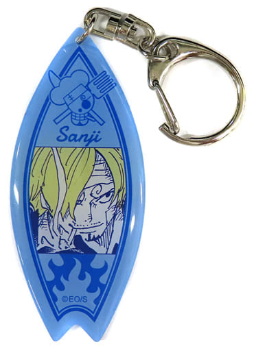 Sanji Acrylic Surfboard Keychain - One Piece SUMMER JUMP COLLECTION 2023 (Approx. 30 mm) - Shueisha, Pre-owned