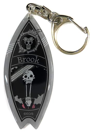 Brook Acrylic Surfboard-Style Keychain - One Piece Jump Shop SUMMER JUMP COLLECTION 2023 (Shueisha, Pre-owned)