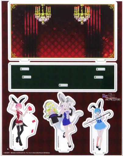 Emilia, Rem & Ram Acrylic Diorama Magical Bunny Ver.