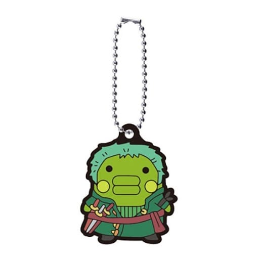 Kuchipatchi Rubber Mascot Keychain - Tamagotchi × One Piece Gashapon Capsule Toy (Length Approx. 4 cm) by Bandai