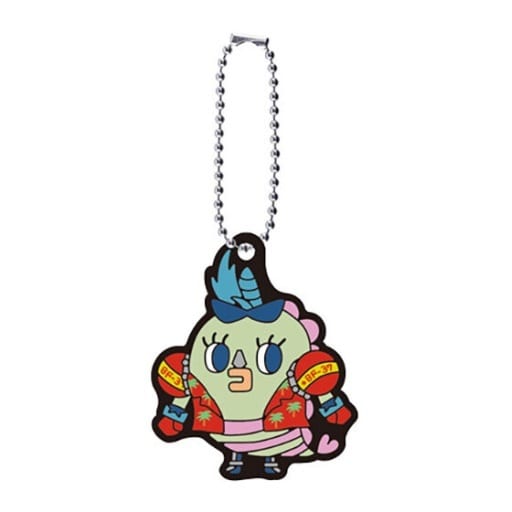 Tamagotchi × One Piece Special Rubber Mascot Keychain - Bandai Gashapon, Length Approx. 4 cm (Pre-owned)