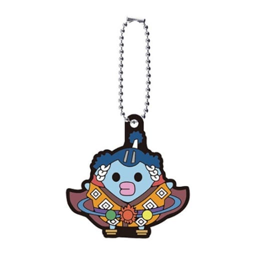 Jinbe Tamagotchi x One Piece Special Rubber Mascot Keychain - Bandai, Ball Chain, Length Approx. 4 cm (Capsule Toy)
