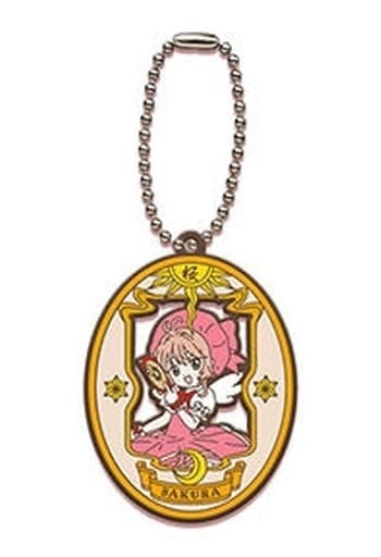 Sakura (Clow Card ver.) Rubber Mascot - Cardcaptor Sakura 25th Anniversary Gashapon Kuji Assortment 2 B Prize - Approx. 6 cm - Bandai (Pre-owned)