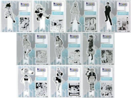 HUNTER×HUNTER Acrylic X Figure Collection — Complete 10-Piece Set (Approx. 8 x 8 cm) - Shueisha
