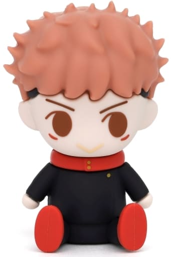 Yuji Itadori Rubber Mascot Keychain - Jujutsu Kaisen (Movic) - PVC Height Approx. 4.5 cm