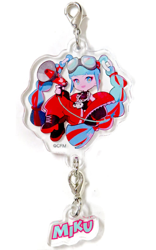 Hatsune Miku Magical Mirai 2023 Connected Acrylic Keychain - Lawson Entertainment (Pre-owned, Approx. 0.3 x 0.3 cm)