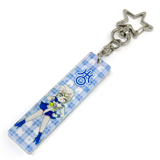Sailor Uranus Acrylic Stick Keyholder SD Ver. - Sailor Moon Store Original (S&S) Approx. 67 x 16 mm, Pre-owned