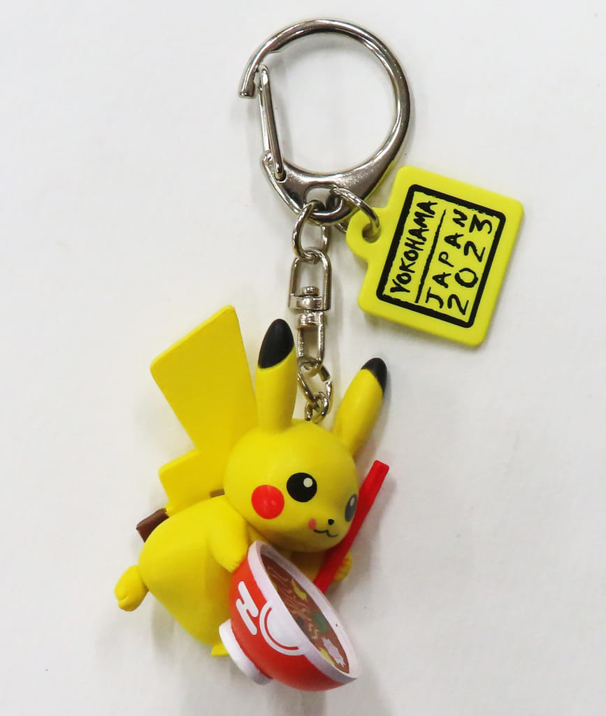 Pikachu Figure Keychain - Pokémon World Championships 2023 Official Goods (Figure Key Holder, Approx. 4 cm) - Pokémon Brand, Pre-owned