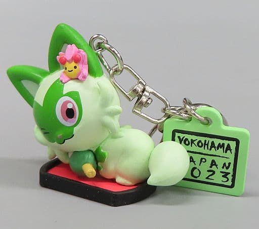 Sprigatito Figure Keychain - Pokémon World Championships 2023 Official Goods (Approx. 40mm, Used)