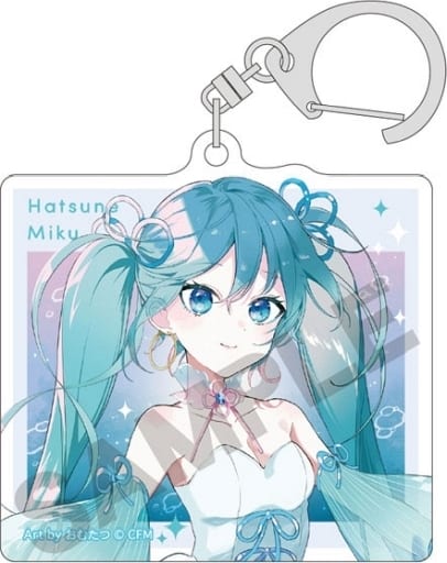 Hatsune Miku Jellyfish Dress Acrylic Keychain - VOCALOID - Approx. 65 x 65 x 3 mm (Crux)