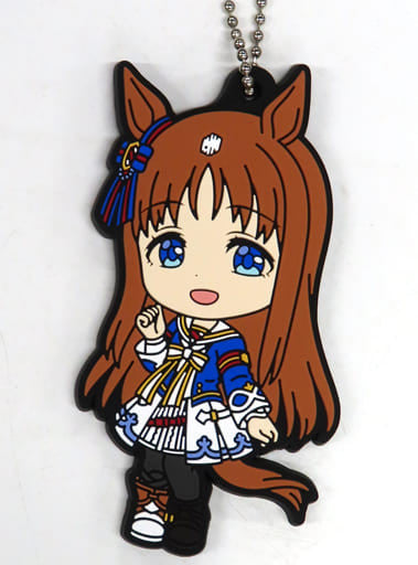 Grass Wonder Rubber Mascot Keychain - Ichiban Kuji Umamusume Pretty Derby 7th Edition G Prize (Approx. 6cm, BANDAI SPIRITS)