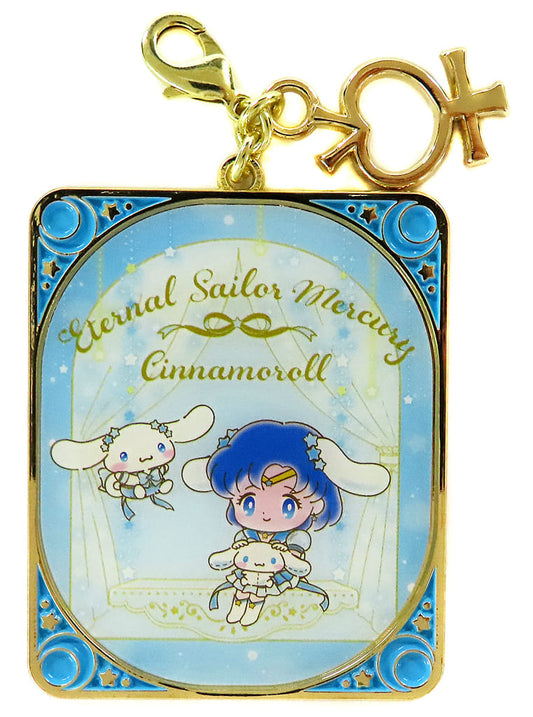 Eternal Sailor Mercury × Cinnamoroll Secret Charm - Sailor Moon × Sanrio Characters Movie Cosmos, Sanrio Brand, Approx. 4.5 x 0.4 x 5.5 cm (Pre-owned)