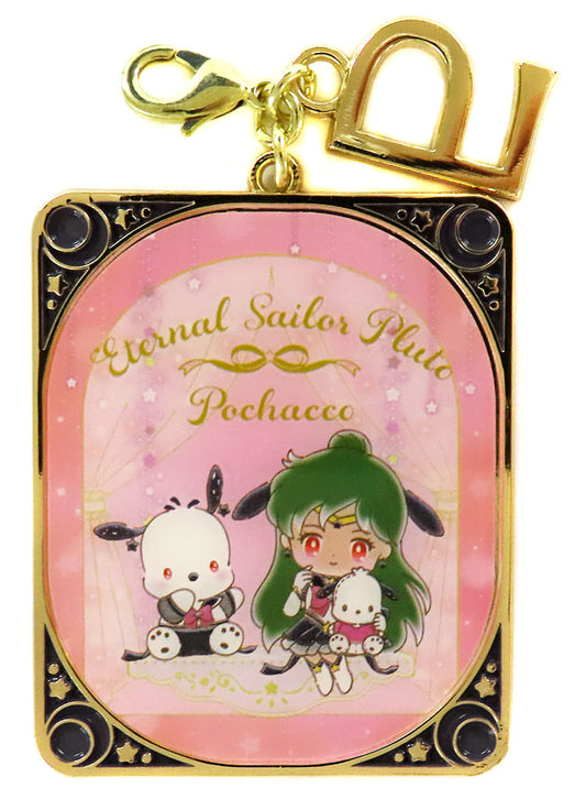 Eternal Sailor Pluto × Pochacco Secret Charm Keychain - Sailor Moon Cosmos × Sanrio Characters - Sanrio - Pre-owned (Approx. 4.5 x 0.4 x 5.5 cm)