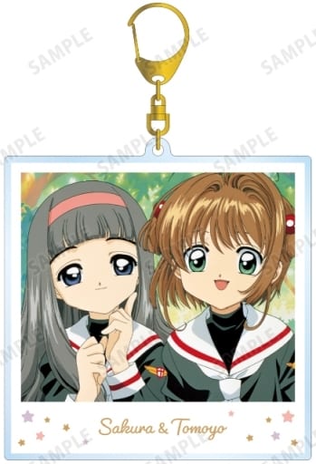 Sakura & Tomoyo Instant Camera Style BIG Acrylic Keychain - Cardcaptor Sakura - ARMA BIANCA (Approx. 99 x 94 mm) Pre-owned