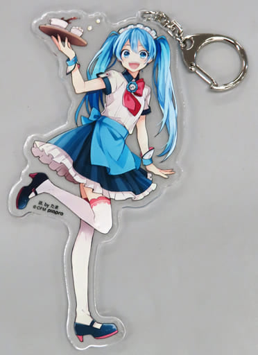 Hatsune Miku Tama ver. Big Acrylic Keychain - 10th Anniversary Collaboration Store in LUCUA1100 (Movic) - Approx. 16 cm - Pre-owned