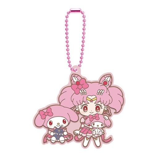 Chibiusa (Sailor Chibi Moon) x My Melody Rubber Mascot - Sailor Moon Cosmos × Sanrio Characters Movie Capsule Toy (Approx. 5.5 cm, Bandai, Pre-owned)