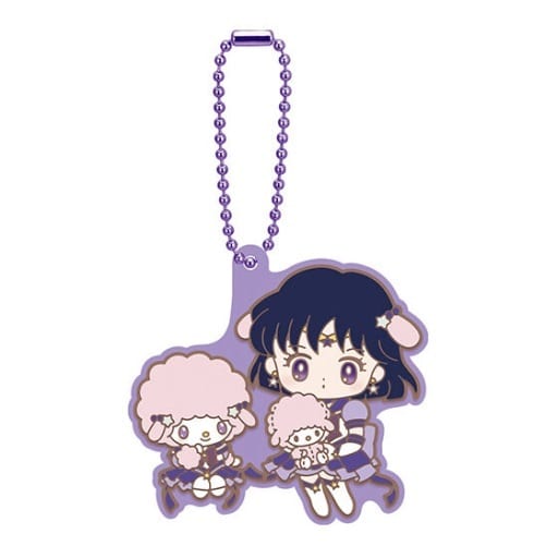 Sailor Saturn x My Sweet Piano Rubber Mascot Keychain - Sailor Moon Cosmos × Sanrio Characters Movie Rubber Mascot 2 - Bandai - Approx. 5.5 cm (Gashapon)