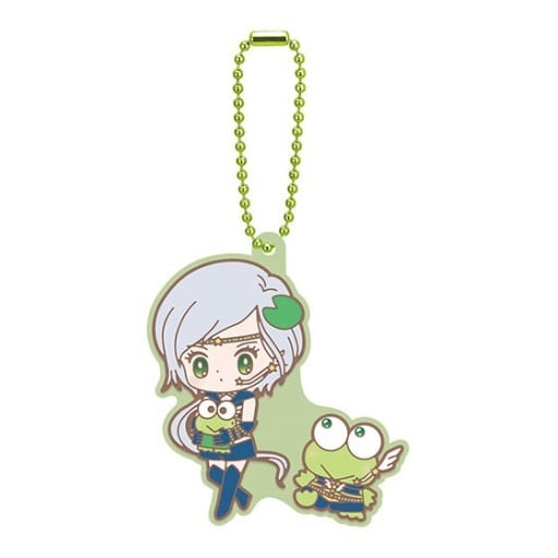 Sailor Star Healer × Keroppi Rubber Mascot Keychain - Sailor Moon Cosmos × Sanrio Characters Movie Capsule Toy (Approx. 5.5 cm) Bandai
