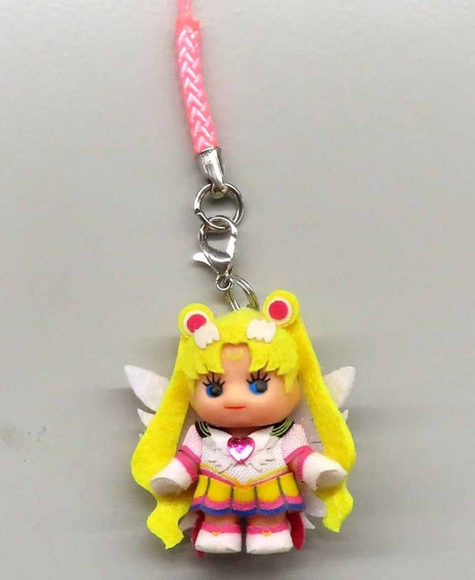 Sailor Moon Store Original Costume Kewpie Strap - Eternal Sailor Soldier Ver. Keychain (Height Approx. 35 mm, Pre-owned)