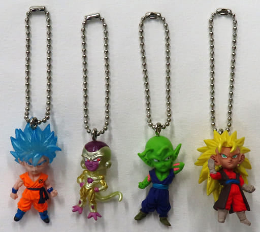 Dragon Ball Super Ultimate Deformed Mascot V Jump Special 08 — Full Set of 4 Keychain Mascots (Approx. 5 cm, Bandai)