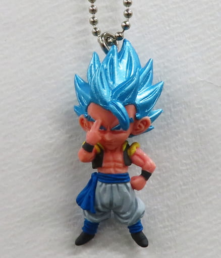 Super Saiyan God Super Saiyan Gogeta Keychain Mascot - Dragon Ball Super UDM Burst 35 Capsule Toy (Approx. 5 cm, Bandai, Pre-owned)