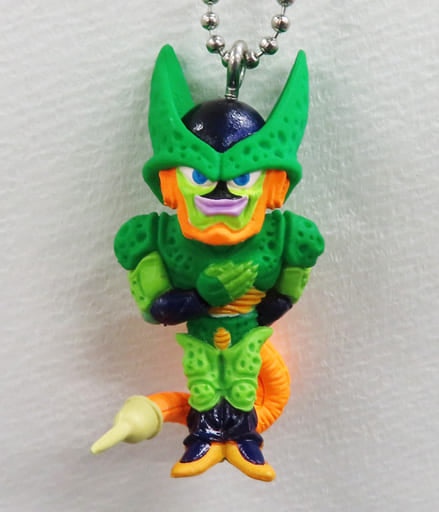 Cell (Second Form) Ultimate Deformed Mascot BURST 36 Keychain - Bandai - Approx. 5 cm (Pre-owned) - Dragon Ball
