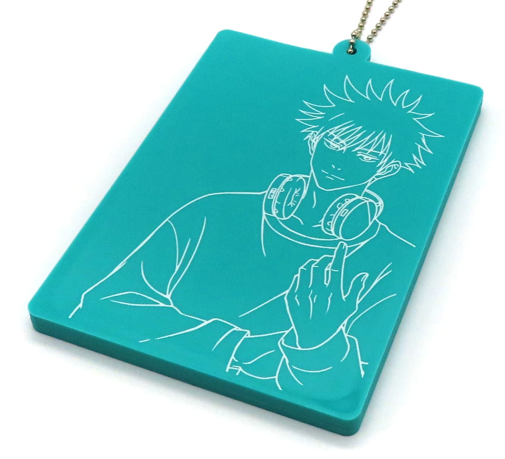 Megumi Fushiguro Rubber Card Holder Holiday Ver. - Jujutsu Kaisen Marui Pop-Up Shop (Toho, Pre-owned, Approx. 11.8 x 8 cm)