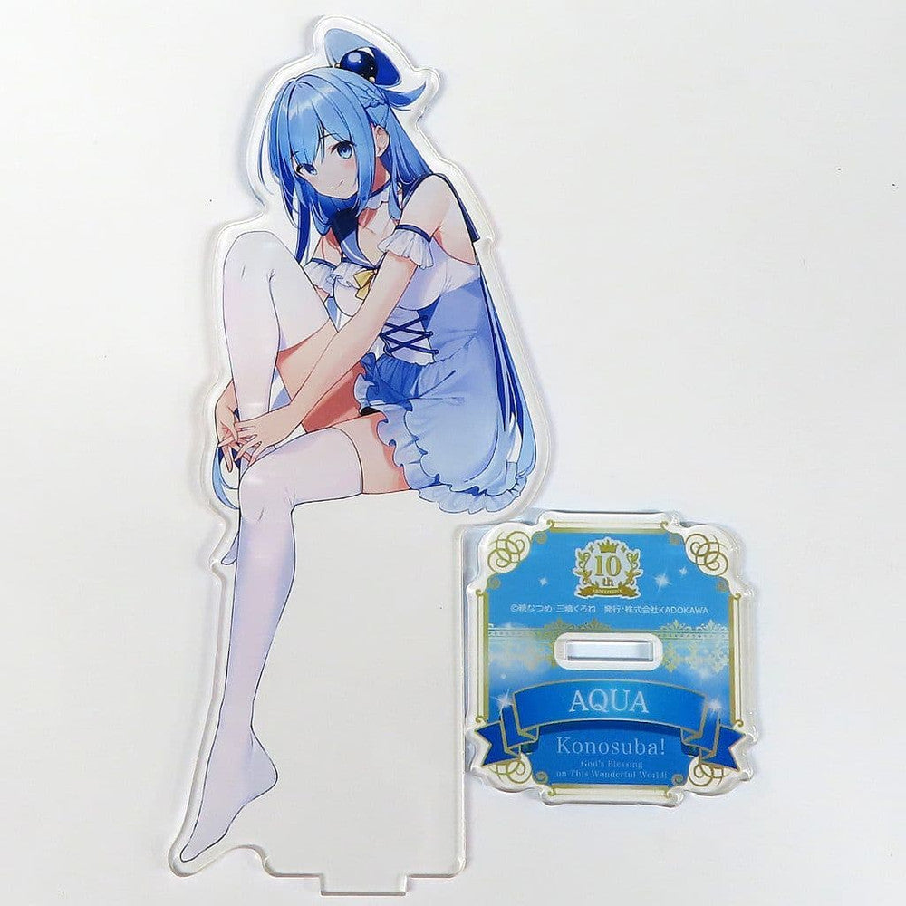 Aqua Acrylic Figure, KonoSuba 10th Anniversary Online Lottery A-1 Prize