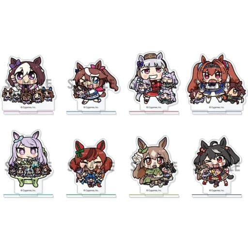 Umamusume Pretty Derby Trading Acrylic Stand Vol.1 - Full 8-Piece Set (Sol International) Acrylic Stands - Used