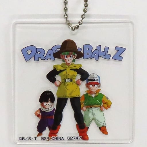 Bulma, Krillin & Son Gohan Clear Acrylic Keychain - Ichiban Kuji Dragon Ball VS Omnibus BRAVE H Prize (BANDAI SPIRITS) Length Approx. 65 mm