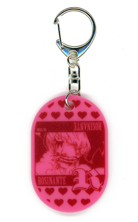 Donquixote Rosinante Acrylic Initial Keyholder B Set - One Piece 26th Anniversary (Approx. 60 x 40 mm) - Neutral Corporation - Pre-owned