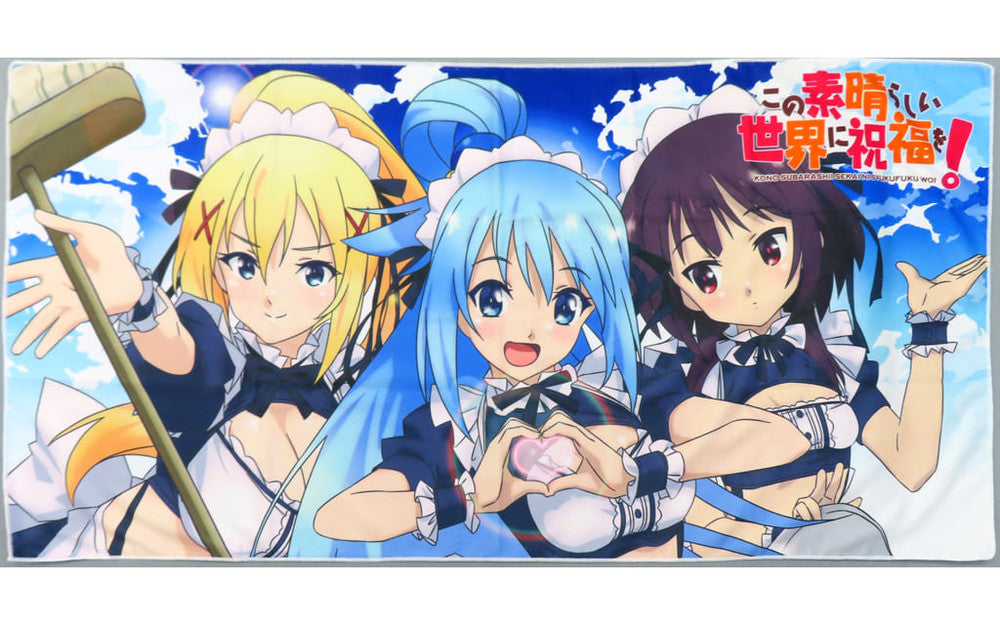 KonoSuba Aqua Megumin Darkness Cafe La Mer Bath Towel