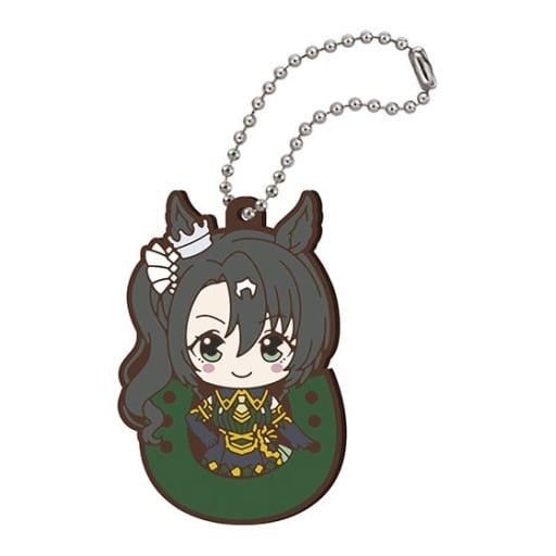 Satono Crown Rubber Mascot Keychain - Uma Musume Pretty Derby Season 3 - Bandai Capsule Toy (Approx. 60mm, Pre-owned)