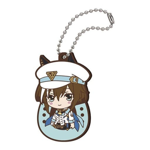 Cheval Grand Rubber Mascot Keychain - Uma Musume Pretty Derby Season 3 Capsule Toy (Bandai, ~60mm, Pre-owned)