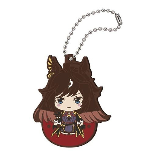 Duramente Rubber Mascot Keychain - Umamusume Pretty Derby Season 3 Capsule Toy (Bandai, ~60mm, Ball Chain)