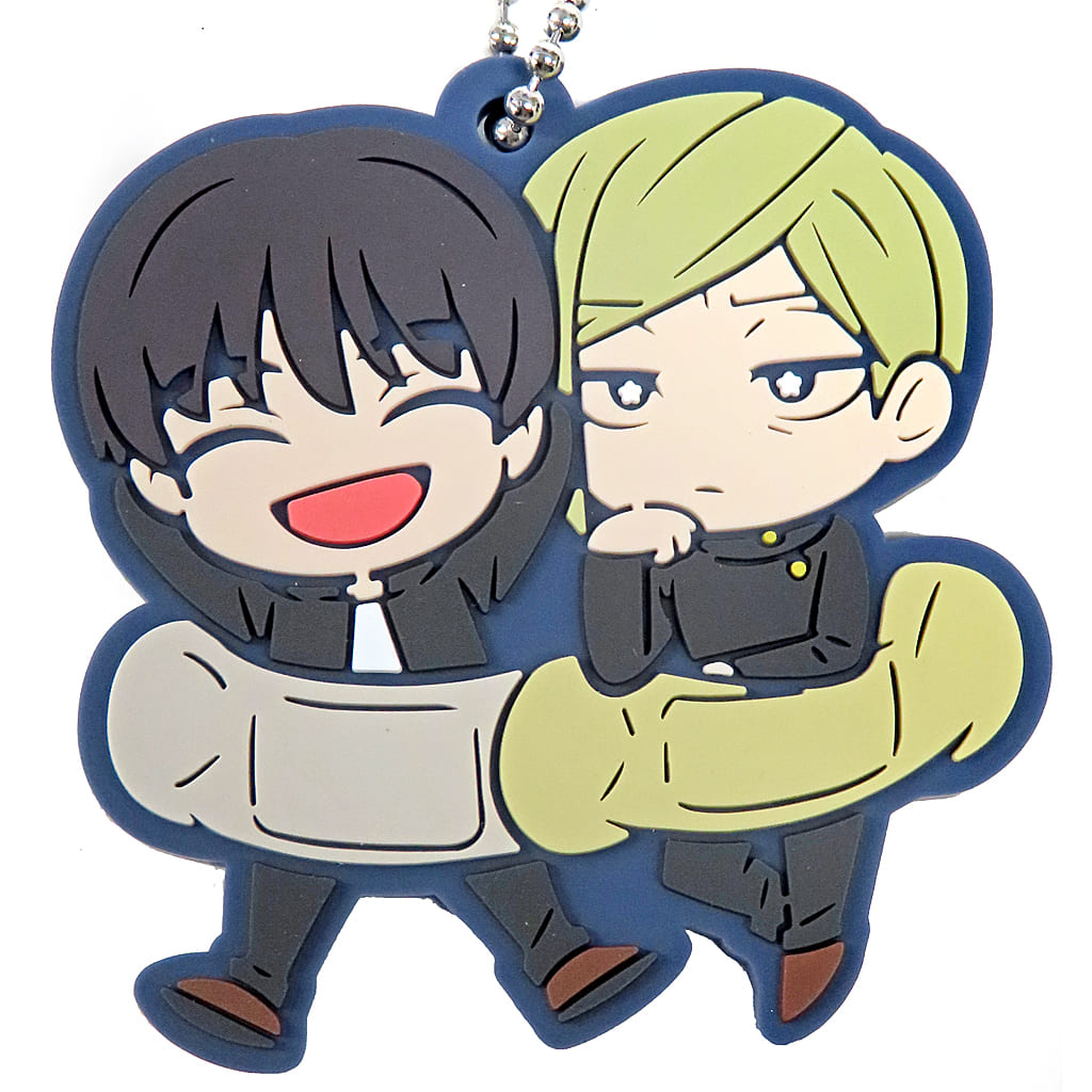Kento Nanami & Yu Haibara Rubber Mascot Keychain (Ball-Chain, Length Approx. 54 mm) - Jujutsu Kaisen: Hidden Inventory / Premature Death (Pre-owned)