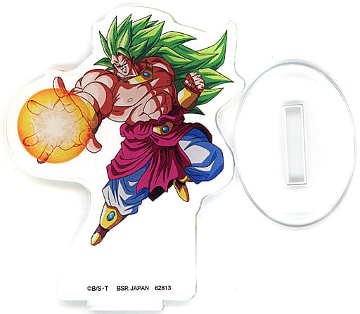 Broly Acrylic Stand H Prize - Ichiban Kuji Super Dragon Ball Heroes 5th MISSION - BANDAI SPIRITS - Approx. 60–80 mm (Pre-owned)