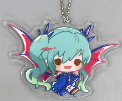Hatsune Miku Dark Deformed Acrylic Keychain - Minna no Kuji: Hatsune Miku Memorial Collection E Prize (Furyu) - Approx. 70mm - Pre-owned