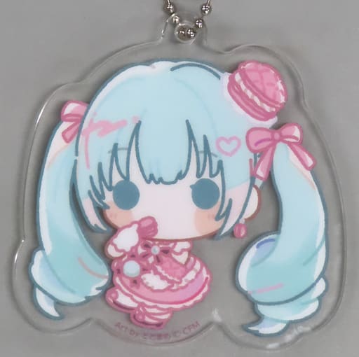 Hatsune Miku Macaron Deformed Acrylic Keychain - Minna no Kuji Hatsune Miku Memorial Collection E Prize