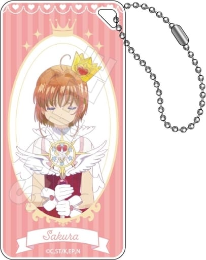 Sakura Kinomoto B Jewel Flash Domiteria Keychain Jr. - Cardcaptor Sakura Acrylic Keychain (Approx. 58 x 28 x 5 mm, Pre-owned)