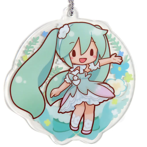 Megurine Luka 15th Ver. Acrylic Keychain - Hatsune Miku Series (Sega Prize, Approx. 8 cm) Pre-owned