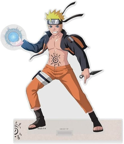 Naruto Uzumaki Large Acrylic Stand (Cospa) - Naruto Shippuden - Approx. 9 x 5 cm Base - Pre-owned