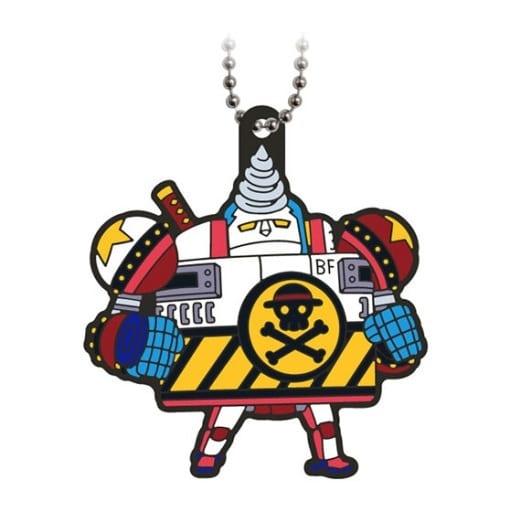 Franky Capsule Rubber Mascot - One Piece Wano Country Collection (Bandai, Pre-owned, Ball Chain)