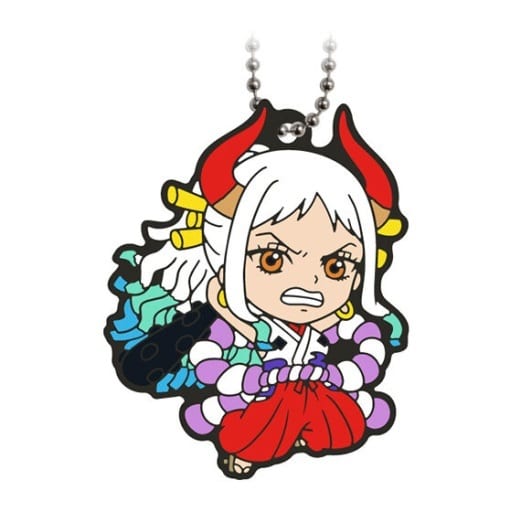 Yamato Rubber Mascot Keychain - One Piece (Wano Country Collection) - Bandai - Ball Chain