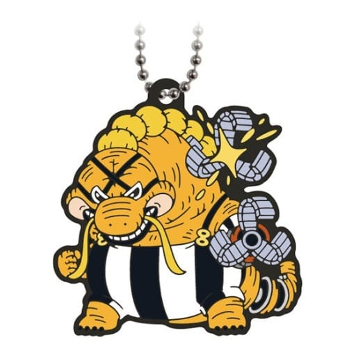 Queen Capsule Rubber Mascot Keychain - One Piece Wano Country Collection (Bandai) - Pre-owned