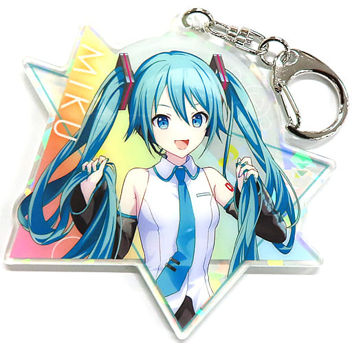 Hatsune Miku Acrylic Keychain - SEGA Lucky Kuji Project SEKAI COLORFUL STAGE! feat. Hatsune Miku Vol.4 E Prize (Length Approx. 80 mm, Pre-owned)