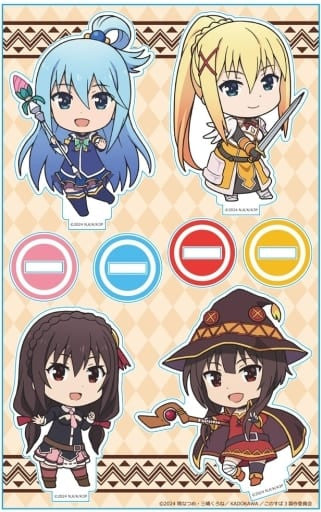 KonoSuba 3 Aqua, Darkness, Megumin & Yunyun Acrylic Stand